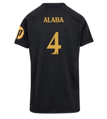 Real Madrid David Alaba #4 Tercera Equipación Mujer 2023-24 Manga Corta